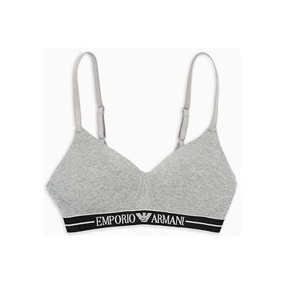 Giorgio Armani Gewatteerde driehoekige beha voor dames, lichtgrijs Melange, L Giorgio Armani Gewatteerde driehoekige beha voor dames, lichtgrijs Melange, L