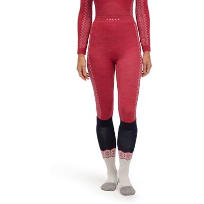 FALKE Dames Broek van onderlaag Wool-Tech 3/4 W Ti wol functioneel materiaal sneldrogend 1 stuk, Rood Red 8644 Trend, M FALKE Dames Broek van onderlaag Wool-Tech 3/4 W Ti wol functioneel materiaal sneldrogend 1 stuk, Rood Red 8644 Trend, M