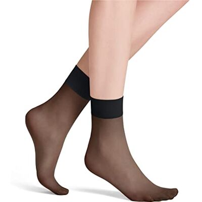 FALKE Dames Sokken Pure Matt 20 DEN W So sheer eenkleurig 1 paar, Zwart Black 3009, 35-38 FALKE Dames Sokken Pure Matt 20 DEN W So sheer eenkleurig 1 paar, Zwart Black 3009, 35-38