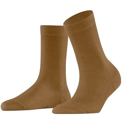 FALKE Dames Sokken Fable Estate W So wol eenkleurig 1 paar, Geel Old Brass 1220, 39-42 FALKE Dames Sokken Fable Estate W So wol eenkleurig 1 paar, Geel Old Brass 1220, 39-42