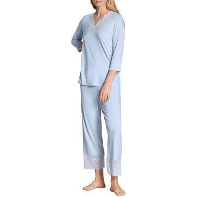 CALIDA Dames Elegant Dreams Pyjamaset, Harmony Blue, Normaal CALIDA Dames Elegant Dreams Pyjamaset, Harmony Blue, Normaal
