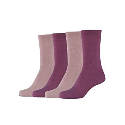 Camano 1102000000 dames ca-soft cotton sokken 4 paar, damson, maat 35/38, Damson, 35 EU Camano 1102000000 dames ca-soft cotton sokken 4 paar, damson, maat 35/38, Damson, 35 EU