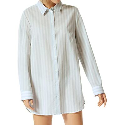 Schiesser dames nachthemd, lichtblauw, 38 Schiesser dames nachthemd, lichtblauw, 38