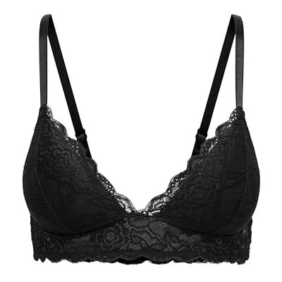 ONLY Onlchloe Lace Padded Bralette Acc, zwart, XS ONLY Onlchloe Lace Padded Bralette Acc, zwart, XS