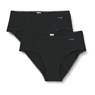 Sloggi Damesslip (verpakking van 2 stuks), zwart, XS Sloggi Damesslip (verpakking van 2 stuks), zwart, XS