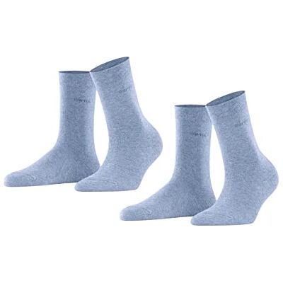 ESPRIT dames Basic Easy 2-Pack sokken ademend organisch katoen drukvrije comfort tailleband platte naad tegen drukpunten comfortabele diabetici dagelijkse zaken 2 paar ESPRIT dames Basic Easy 2-Pack sokken ademend organisch katoen drukvrije comfort tailleband platte naad tegen drukpunten comfortabele diabetici dagelijkse zaken 2 paar