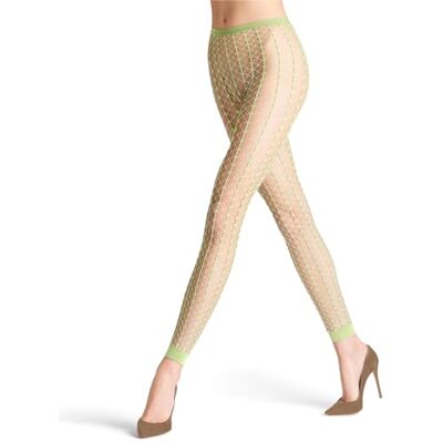 FALKE Dames Legging Paradise Net W Le transparent gedessineerd 1 paar, Groen Lemon 7498, S FALKE Dames Legging Paradise Net W Le transparent gedessineerd 1 paar, Groen Lemon 7498, S
