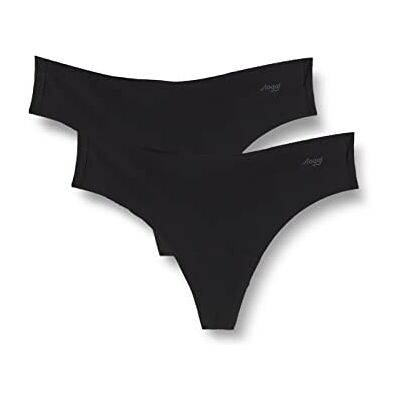 Sloggi Dames Zero Microfibre 2.0 HHipstring 2P String, Zwart, XL Sloggi Dames Zero Microfibre 2.0 HHipstring 2P String, Zwart, XL