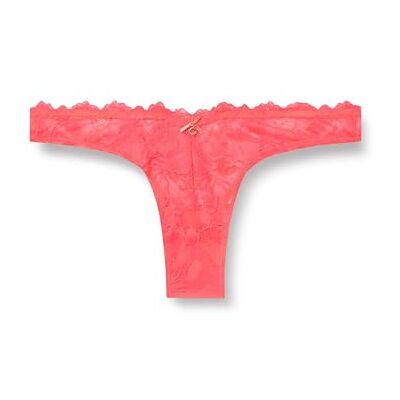 Giorgio Armani V-Braziliaanse slip voor dames, Neon Roze Bloemen, S Giorgio Armani V-Braziliaanse slip voor dames, Neon Roze Bloemen, S
