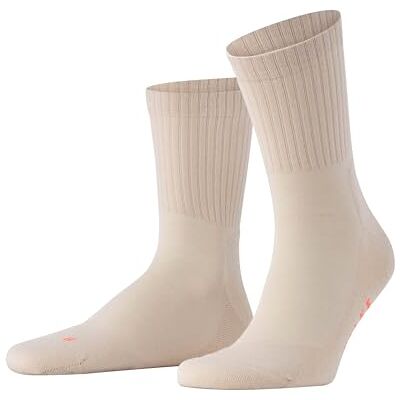 FALKE Unisex sokken Run Rib Crew U So katoen functioneel materiaal effen 1 paar, beige Cream 4011, 37-38 FALKE Unisex sokken Run Rib Crew U So katoen functioneel materiaal effen 1 paar, beige Cream 4011, 37-38