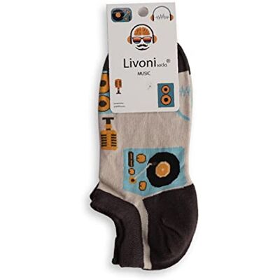 Livoni Music-Low Sokken 35-38, Meerkleurig, S, Meerkleurig, Small Livoni Music-Low Sokken 35-38, Meerkleurig, S, Meerkleurig, Small