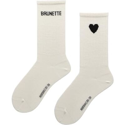 Hudson Brunette 0082 35-38 Damessokken, 2-pack, huidvriendelijk, off-white Hudson Brunette 0082 35-38 Damessokken, 2-pack, huidvriendelijk, off-white