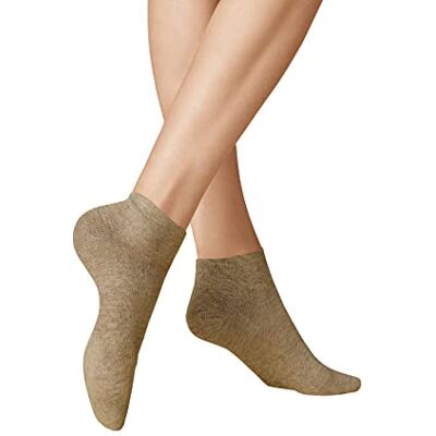 KUNERT Dames Liz SSOD sneakersokken sokken, beige-melle, 35/38, beige gemêleerd., 35/38 EU KUNERT Dames Liz SSOD sneakersokken sokken, beige-melle, 35/38, beige gemêleerd., 35/38 EU