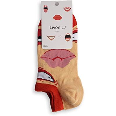Livoni Kiss-Low Socks 39-42 sokken, meerkleurig, M, Meerkleurig, M Livoni Kiss-Low Socks 39-42 sokken, meerkleurig, M, Meerkleurig, M
