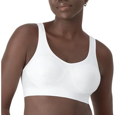 Bali Vrouwen Comfort Revolution Shaping Wirefree Bra Volledige dekking, Witte Tropische, S Bali Vrouwen Comfort Revolution Shaping Wirefree Bra Volledige dekking, Witte Tropische, S