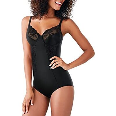 Maidenform Ultieme slankere WYOB Shaping Bodysuit voor dames, Zwart (zwart), 80D Maidenform Ultieme slankere WYOB Shaping Bodysuit voor dames, Zwart (zwart), 80D