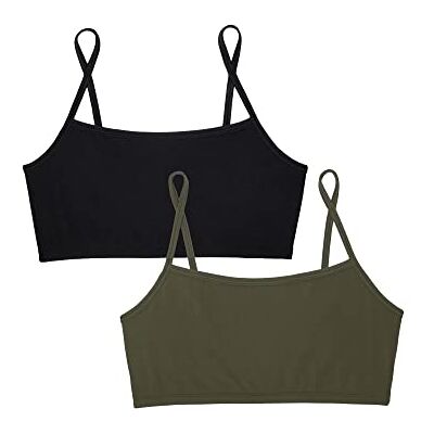 Smart & Sexy Dames stretchiest Ever Cami Bralette, 2-pack beha, olijfnacht/black hue, XX-large Smart & Sexy Dames stretchiest Ever Cami Bralette, 2-pack beha, olijfnacht/black hue, XX-large