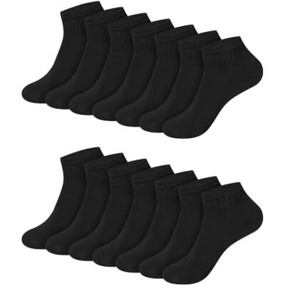 Hanes Cool Comfort Enkel, zachte vochtafvoerende sokken, schoenmaten 5-9, 14-Pack, zwart, 4-8 UK (Pack van 14), Zwart, 37-42 EU Hanes Cool Comfort Enkel, zachte vochtafvoerende sokken, schoenmaten 5-9, 14-Pack, zwart, 4-8 UK (Pack van 14), Zwart, 37-42 EU