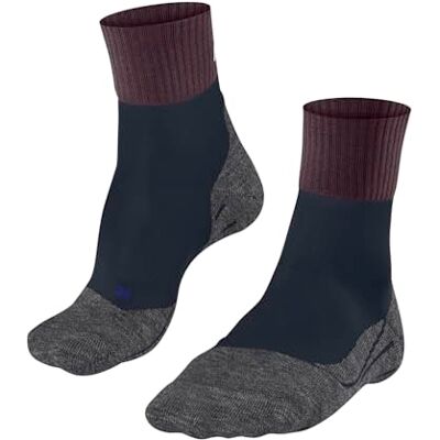 FALKE Dames Wandelsokken TK2 Explore Cool Short W Sso lyocell functioneel materiaal anti-blaar dik 1 paar, Rood Barolo 8526, 41-42 FALKE Dames Wandelsokken TK2 Explore Cool Short W Sso lyocell functioneel materiaal anti-blaar dik 1 paar, Rood Barolo 8526, 41-42