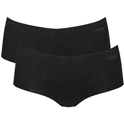 Sloggi Pack Zero Modal 2.0 Dames Short Licht, zwart, XS Sloggi Pack Zero Modal 2.0 Dames Short Licht, zwart, XS