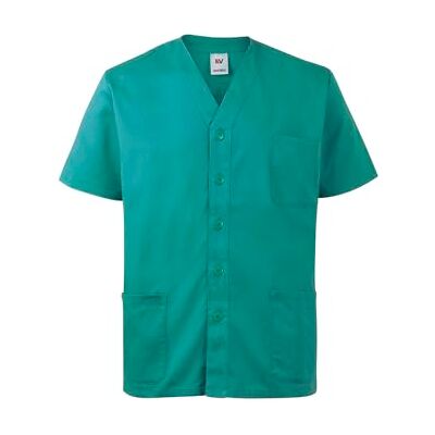 VELILLA 535209; pyjama met korte mouwen, met knoopsluiting, Groen, M VELILLA 535209; pyjama met korte mouwen, met knoopsluiting, Groen, M