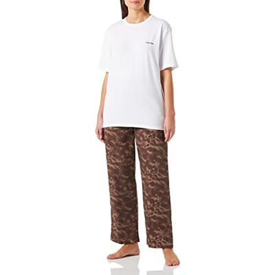 Calvin Dames slaapset pyjama, Bloemenschaduwen/Mauve, M Calvin Dames slaapset pyjama, Bloemenschaduwen/Mauve, M