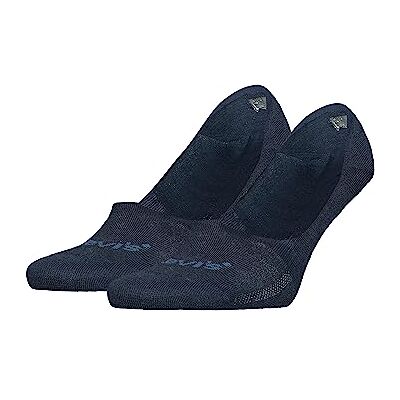 Levi's Tencel Footie Unisex (set van 2), Donkerblauw, 35/38 EU Levi's Tencel Footie Unisex (set van 2), Donkerblauw, 35/38 EU
