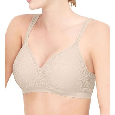 Bali Women's Comfort Revolution Wire Free Bra, Light Beige Swirl, 42DD Bali Women's Comfort Revolution Wire Free Bra, Light Beige Swirl, 42DD