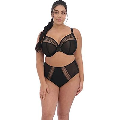 Elomi Women's Plus Size Matilda Full Coverage Brief, Black Star, 2XL Elomi Women's Plus Size Matilda Full Coverage Brief, Black Star, 2XL