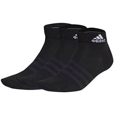 adidas Uniseks-Volwassen Enkelsokken, Black/White, S adidas Uniseks-Volwassen Enkelsokken, Black/White, S