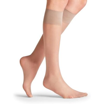 FALKE Pure Matt 20 den W KH Transparant effen kniekousen, bruin paddenstoel 5267, 39-42 dames FALKE Pure Matt 20 den W KH Transparant effen kniekousen, bruin paddenstoel 5267, 39-42 dames