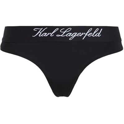KARL LAGERFELD Hotel Karl Diepzittende Tanga, zwart, XL KARL LAGERFELD Hotel Karl Diepzittende Tanga, zwart, XL