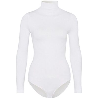 FALKE Dames Body Rich Cotton W Bo katoen lichaam met lange mouwen 1 stuk, Wit White 2209, S 36-38 FALKE Dames Body Rich Cotton W Bo katoen lichaam met lange mouwen 1 stuk, Wit White 2209, S 36-38