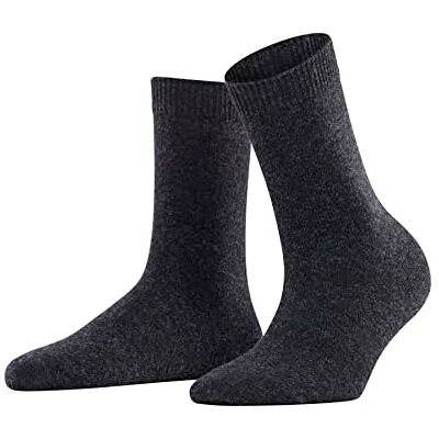 FALKE Dames Sokken Cosy Wool W So wol eenkleurig 1 paar, Grijs Anthracite Melange 3089-O, 35-38 FALKE Dames Sokken Cosy Wool W So wol eenkleurig 1 paar, Grijs Anthracite Melange 3089-O, 35-38