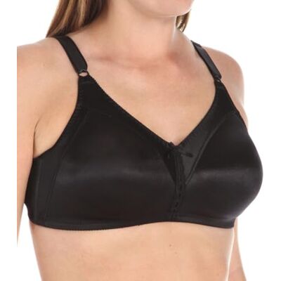 Bali Df3820 Draadloze BH met dubbele ondersteuning, Comfortsoft Beha met volledige dekking, Zwart, 75C Bali Df3820 Draadloze BH met dubbele ondersteuning, Comfortsoft Beha met volledige dekking, Zwart, 75C