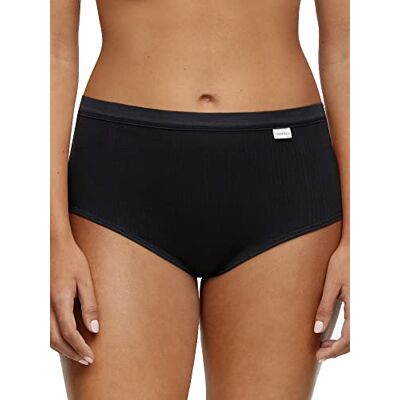 Chantelle Dames katoen comfort hoge taille kort, zwart, groot Chantelle Dames katoen comfort hoge taille kort, zwart, groot