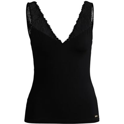 Boss Bianca_top pyjama voor dames, Kleur: zwart., L Boss Bianca_top pyjama voor dames, Kleur: zwart., L
