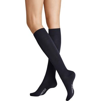 Hudson Relax Cotton Gebreide kniekousen voor dames, Donkerblauw, 35-38 EU Hudson Relax Cotton Gebreide kniekousen voor dames, Donkerblauw, 35-38 EU