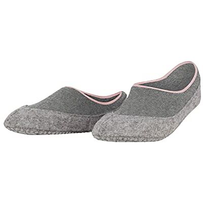 FALKE Dames Stopper sokken Cosyshoe Invisible W Hp wol Noppen op de zool 1 paar, Grijs Light Grey 3400, 41-42 FALKE Dames Stopper sokken Cosyshoe Invisible W Hp wol Noppen op de zool 1 paar, Grijs Light Grey 3400, 41-42