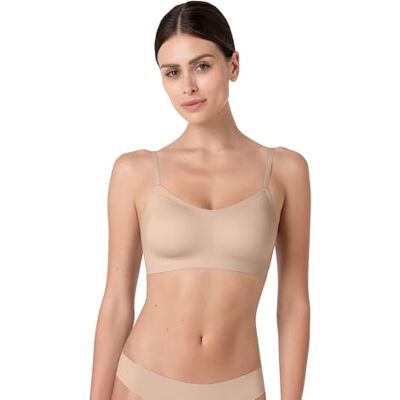 Lovable Bralette beha zonder beugel met uitneembare cups van microvezel, maximale onzichtbaarheid, tweede huid, onzichtbare fusion, dames Lovable Bralette beha zonder beugel met uitneembare cups van microvezel, maximale onzichtbaarheid, tweede huid, onzichtbare fusion, dames