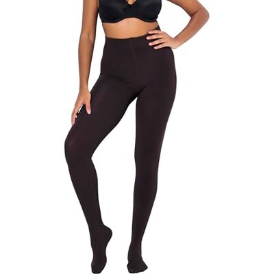 Ulla Popken Grote maten grote maten plussize thermische panty, warm, ondoorzichtig, stretchcomfort, mahoniebruin, 44/46 Ulla Popken Grote maten grote maten plussize thermische panty, warm, ondoorzichtig, stretchcomfort, mahoniebruin, 44/46