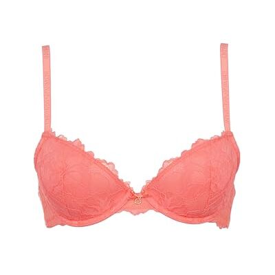 Giorgio Armani Vrouw Eeuwige Lace Push Up BH Verwijderbare Pads Roze 38, Neon Roze Bloemen, 85B Giorgio Armani Vrouw Eeuwige Lace Push Up BH Verwijderbare Pads Roze 38, Neon Roze Bloemen, 85B