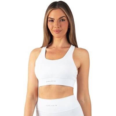 Carlheim Women's Serenita Active Collection Sports Bra X-Back, White, XS, wit, XS Carlheim Women's Serenita Active Collection Sports Bra X-Back, White, XS, wit, XS