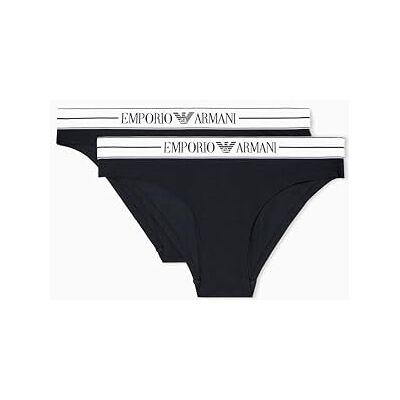 Giorgio Armani Dames Everyday Cotton 2-Pack Brief, Zwart, XS, Zwart, XS Giorgio Armani Dames Everyday Cotton 2-Pack Brief, Zwart, XS, Zwart, XS