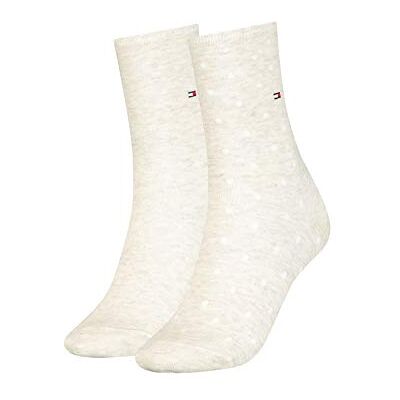 Tommy Hilfiger Damessokken met stippen (2 stuks), grijs, 39-42 EU Tommy Hilfiger Damessokken met stippen (2 stuks), grijs, 39-42 EU