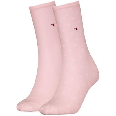 Tommy Hilfiger 8719965009202 TH WOMEN SOCK DOT 2P, lichtroze, 35-38 EU Tommy Hilfiger 8719965009202 TH WOMEN SOCK DOT 2P, lichtroze, 35-38 EU