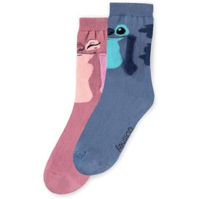 Disney Lily & Stitch Let's Hold Hands Novelty Socks (1 pack) 39/42 Disney Lily & Stitch Let's Hold Hands Novelty Socks (1 pack) 39/42