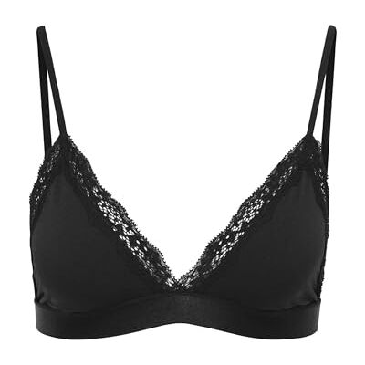 ONLY Onlvicky Lace Unpadded Bralette Acc, zwart, S ONLY Onlvicky Lace Unpadded Bralette Acc, zwart, S
