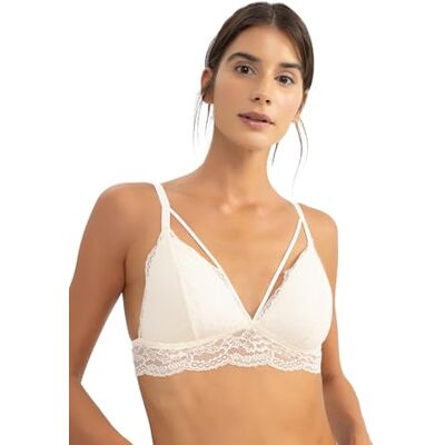 DeFacto Damesbeha met beugel voor ondersteuning push-up voor beugel beha dames met beugel damesbeha push-up zonder beugel., ecru, XXL DeFacto Damesbeha met beugel voor ondersteuning push-up voor beugel beha dames met beugel damesbeha push-up zonder beugel., ecru, XXL