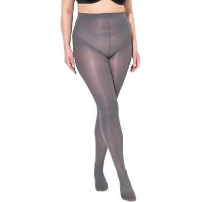 Ulla Popken Dames grote maten grote maten plus size Essential microvezel panty, 60 denier, donkergrijs, 56-58 Ulla Popken Dames grote maten grote maten plus size Essential microvezel panty, 60 denier, donkergrijs, 56-58